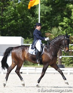 Greek Young rider Angela Sklavounos and Palatino