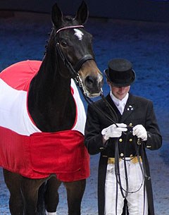 Hanns Mayr and Ellis at the retirement ceremony in Salzburg