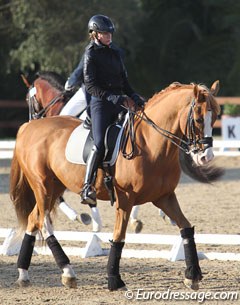 Joanne Vaughan on Paprocka-Campanella's former Grand Prix horse Prego