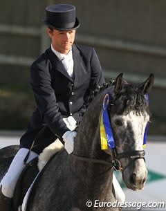 Juan Manuel Vidal Test and Rigoletto (by Royal Diamond) won the young horse classes