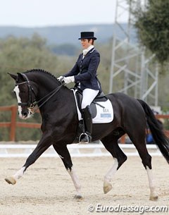 Angelique Vroom-Grooteboer on the 9-year old Dutch warmblood stallion Ventoux (by Ferro)