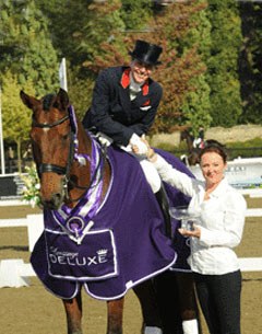 Laura Bechtolsheimer and Andrett H win the Grand Prix at the 2011 British Championships