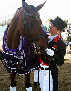 Laura Bechtolsheimer and Andretti win the 2011 British Championships :: Photo courtesy British Dressage