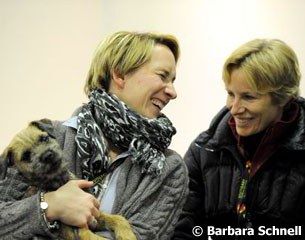 Anabel Balkenhol and Nadine Capellmann having a laugh