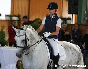 Nicole Casper and Denario at the 2011 FN Young Horse Seminar and Judges Course :: Photo © Silke Rottermann