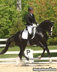 Emily Wagner and Wakeup at the 2011 Dressage at Lamplight young horse selection trial :: Photo © Phelpsphotos.com