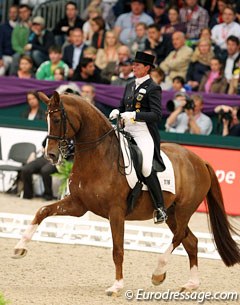 Ulla Salzgeber and Herzruf's Erbe at the 2011 World Cup Finals :: Photo © Astrid Appels