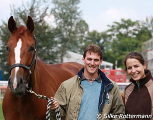 Farouche and Michael Eilberg pose with Valerie Hitschold