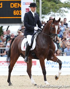 Andreas Helgstrand on NOH's Daijoubo. This horse lacks fundamental elasticity in his body but showed very good rideability