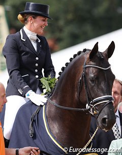 Emmelie Scholtens and Astrix win the 6-year old preliminary Test :: Photo © Astrid Appels