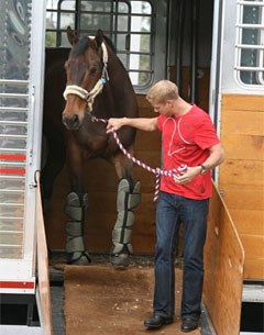 Horses arrive at the Jim Brandon Center for the 2011 World Dressage Masters in Palm Beach