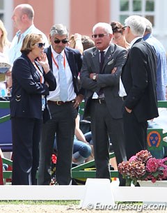 Judges Eisenhardt, Fouarge, Riexinger and Tornblad have a small discussion during one of the breaks