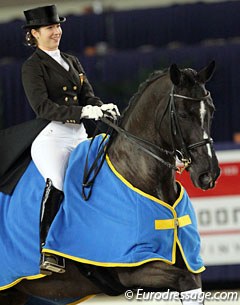 Alexandra Barbançon Mestre and Mr Q win in Zwolle :: Photo © Astrid Appels