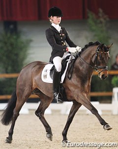 Grete Linnemann and Cinderella WE win at the 2011 CDI Zwolle :: Photo © Astrid Appels