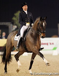 Swedish Per Sandgaard is finally back in the show ring! He brought the Danish bred Lomumba Havdal (by Lobster) to Zwolle and finished sixth