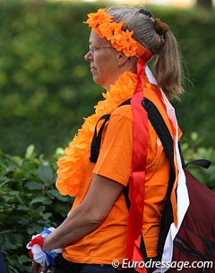 a Dutch fan dressed to the occasion