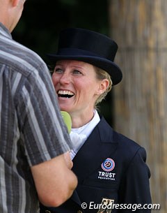 Helen Langehanenberg being interviewed