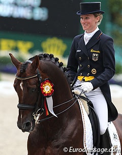 Helen Langehanenberg and Damon Hill at the 2012 CDIO Aachen :: Photo © Astrid Appels