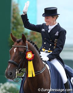 Helen Langehanenberg and Damon Hill win the CDIO Grand Prix Kur at the 2012 CDIO Aachen :: Photo © Astrid Appels