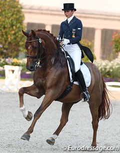 Monica Theodorescu and Whisper were on strong form in Aachen and won the CDI Grand Prix