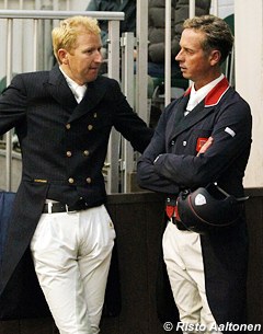 Gareth Hughes and Carl Hester have a chat