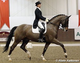 Danish born Ulrik Molgaard on the Danish warmblood Michigan (by Michellino)