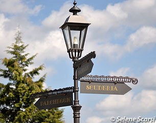 The lantern indicating where the stables are