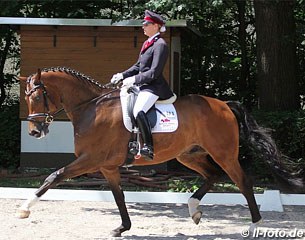 Lena Feistkorn on Herzensfürst at the BuCha qualifier in Berlin :: Photo © LL-foto.de