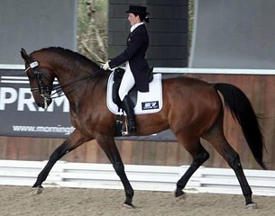 Stephanie Spencer and Rambo at the 2012 CDI Boneo