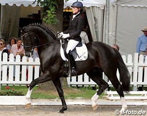 Anna Sophie Fiebelkorn on the licensed stallion Royal Classic (by Royal Highness x Florestan)