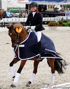 Wibke Stommel-Hartmann and Don Henley at the 2012 Bundeschampionate :: Photo © Melissa Rose Mulchahey
