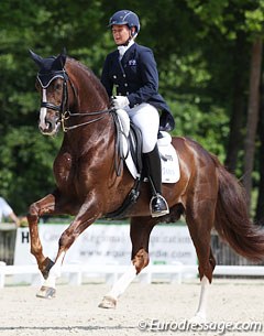 Hayley Beresford and Belissimo M at the 2012 CDI Compiegne :: Photo © Astrid Appels