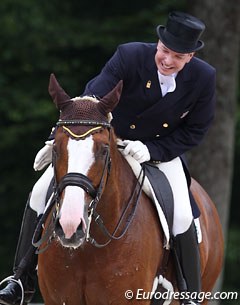 Dennis Callin and D'Accord finish yet another successful ride on the European show circuit :: Photo © Astrid Appels