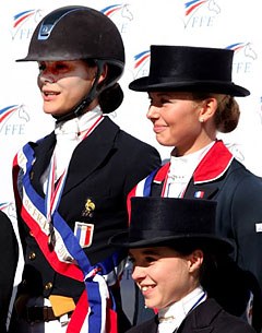 2012 French Junior Riders' Champion Victoria Saint-Cast, 2012 French Young Riders' Champion  Victoria van den Berghe :: Photo © Mark Vandenabeele