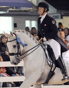 Jacqueline Brooks and D-Niro win the CDI-W Grand Prix Kur at 2012 Dressage at Devon :: Photo © Hoof Print Images