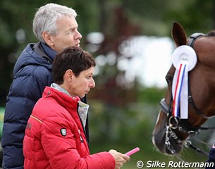 Monica Theodorescu making her debut as German team trainer at the 2012 CDI Donaueschingen :: Photo © Silke Rottermann