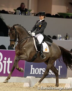 Spanish Alexandra Barbançon Mestre on the 9-year old Dutch warmblood stallion Webbe (by Jazz)