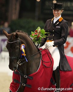 Stephanie Kooijman and Winston win at the 2012 CDI-YR Drachten :: Photo © Astrid Appels