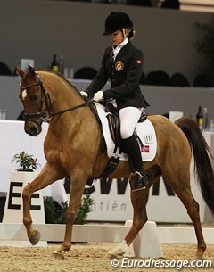 Norwegian pony rider Ingrid Rimestad and Jumanji at the 2012 CDI Drachten :: Photo © Astrid Appels