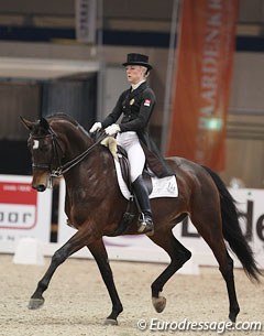 Norwegian Jeanett Rognoey on the Danish warmblood Ravell's Hexia (by Hertug)