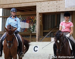 Marcela on Lazander and daughter Natascha on Nice Lilli