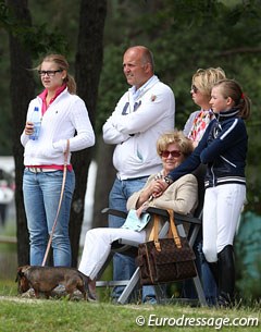 The Te Riele family came to Fontainebleay to watch and support cousin Semmieke Rothenberger