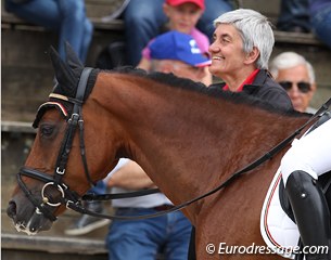 Belgian chef d'equipe Laurence van Doorslaer with Oualidaluna