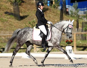 Austrian Victoria Wurzinger had a nice contact with the bit on Sappori