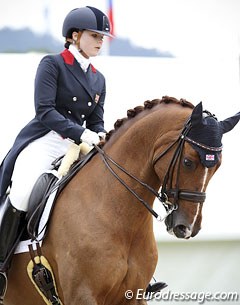 Claire Gallimore and Daniolo at the 2012 European Junior Riders Championships :: Photo © Astrid Appels