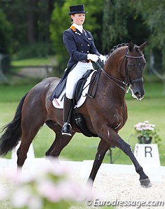 Danielle Houtvast and Rambo at the 2012 European Young Riders Championships in Berne, Switzerland :: Photo © Astrid Appels