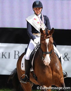 Bronze medallists Vivien Niemann and Cipollini