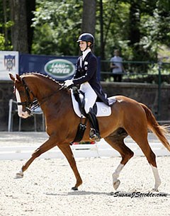 Caroline Roffman and Pie in the Intermediaire I at the 2012 U.S. Championships :: Photo © Sue Stickle