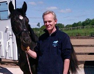 Keith Taylor with the home bred Seagry Safira (by Sandro Hit x Furst Heinrich x Rohdiamant x Brentano II)