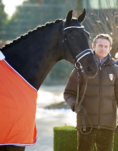 Edward Gal with his new Grand Prix horse Undercover :: Photo © Arnd Bronkhorst